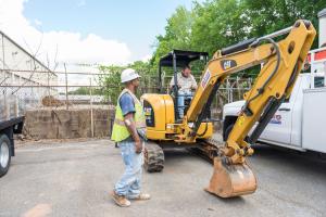 Commercial plumbing installation